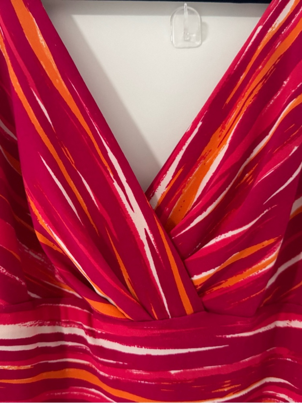 Ralph Lauren Pink
Orange Striped Ruched
Sheath Dress Size 12 - Picture 2 of 4